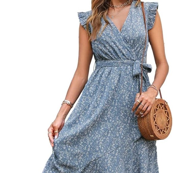 Floral dress - twig blue - Picture 2 of 11